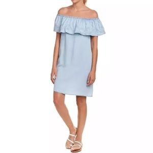 NWT Beachlunchlounge Rosella Chambray Dress XS